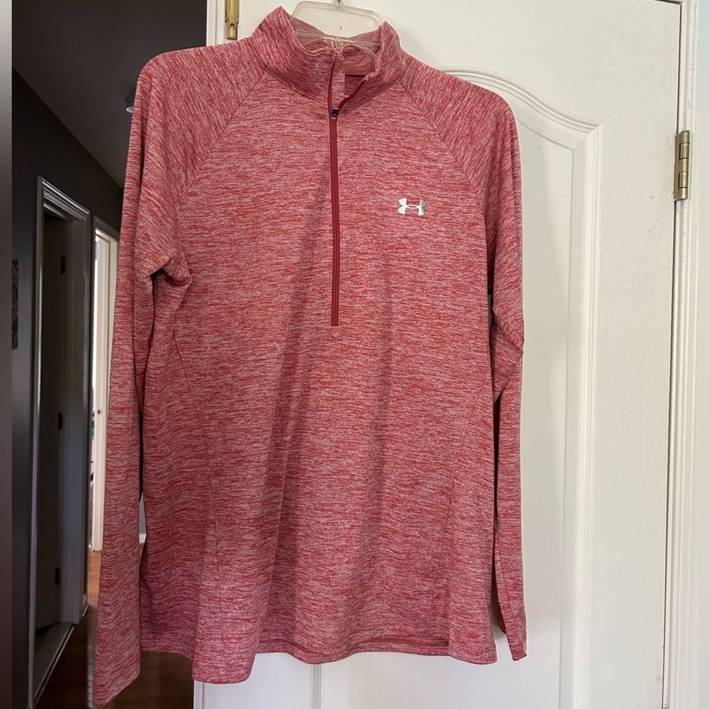 UA heatgear long sleeve zip up top